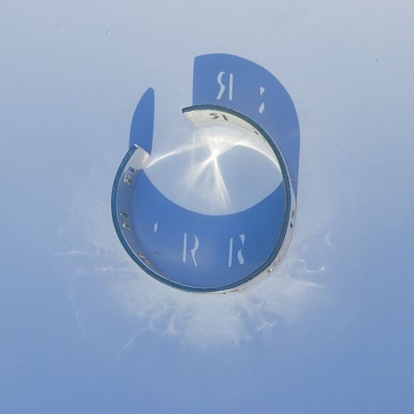 Rustic Cuff "R" Bracelet - Picture 2 of 2